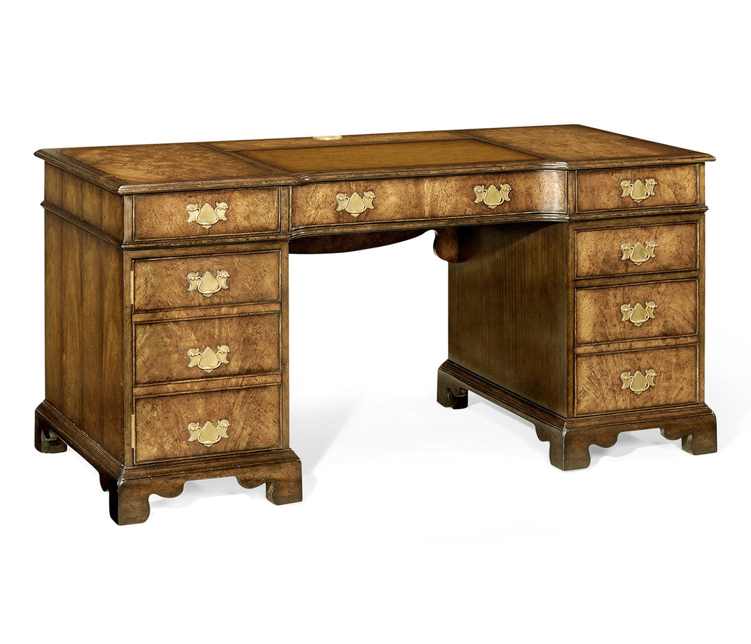 Country Farmhouse Collection - George I style pedestal desk