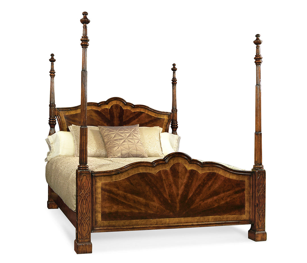 Four Poster Mahogany Cali King Bed