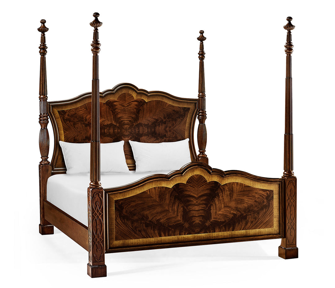 Four Poster Mahogany US King Bed