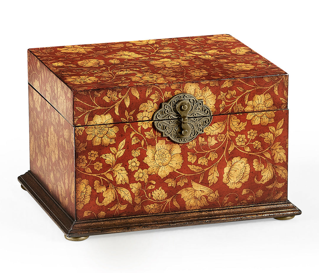 Hampton Collection - Red Chinoiserie Jewellery Box