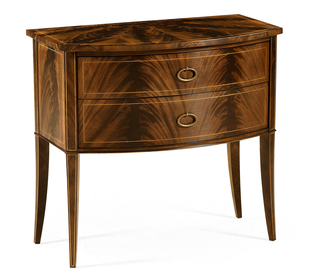 Clean & Classic Collection - Biedermeier Style Mahogany Bow Front Chest