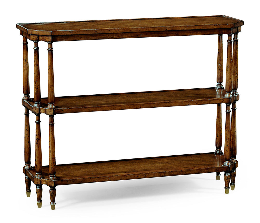 Windsor Collection - Antique walnut console on baluster legs