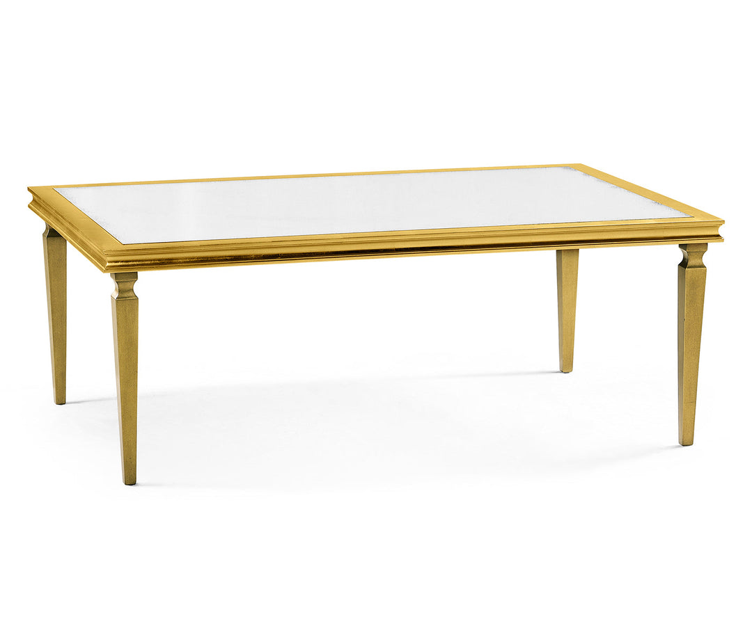 JC Modern - Luxe Collection - Italian Gilded Rectangular Coffee Table