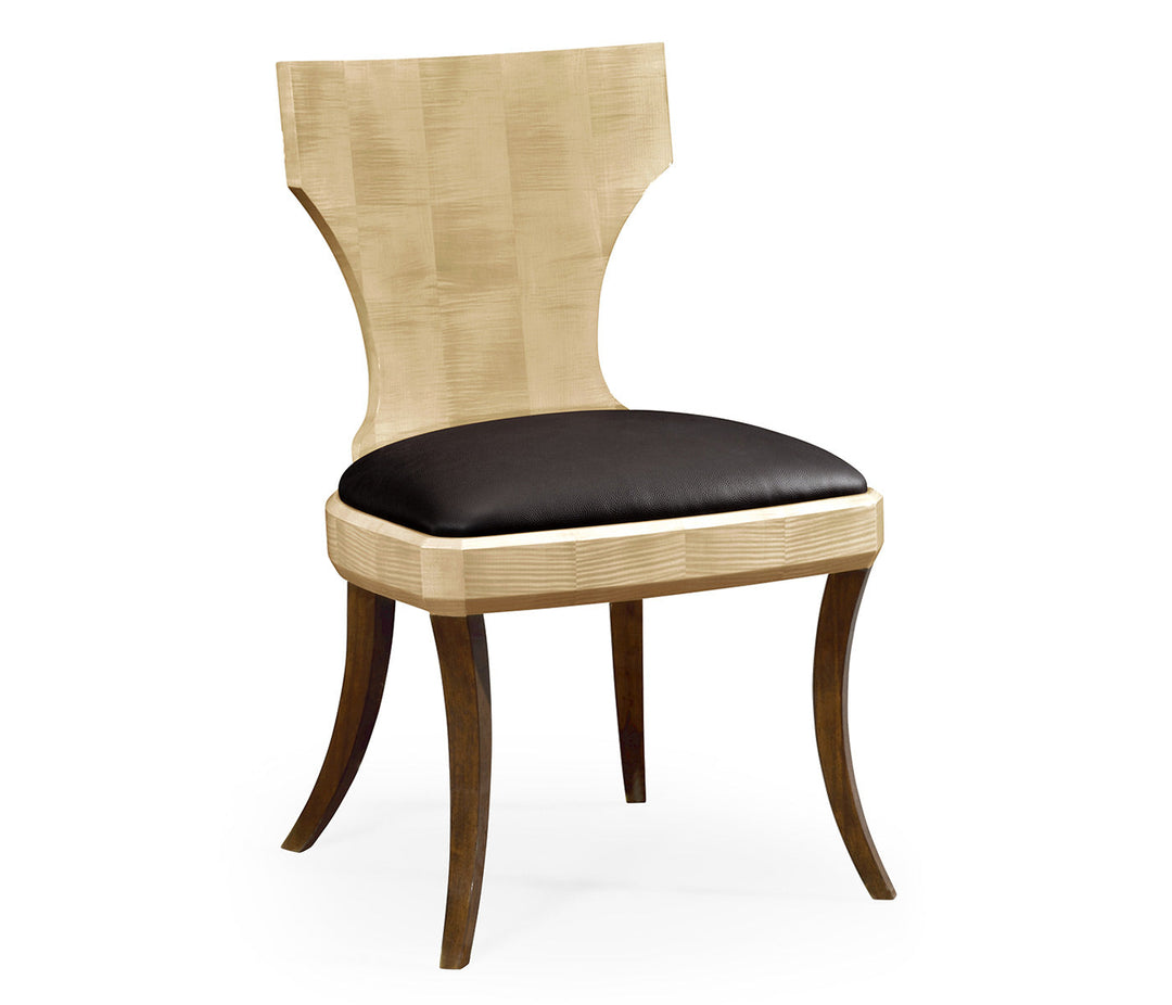 JC Modern - Opera Collection - Art Deco Champagne High Lustre Klismos Chair