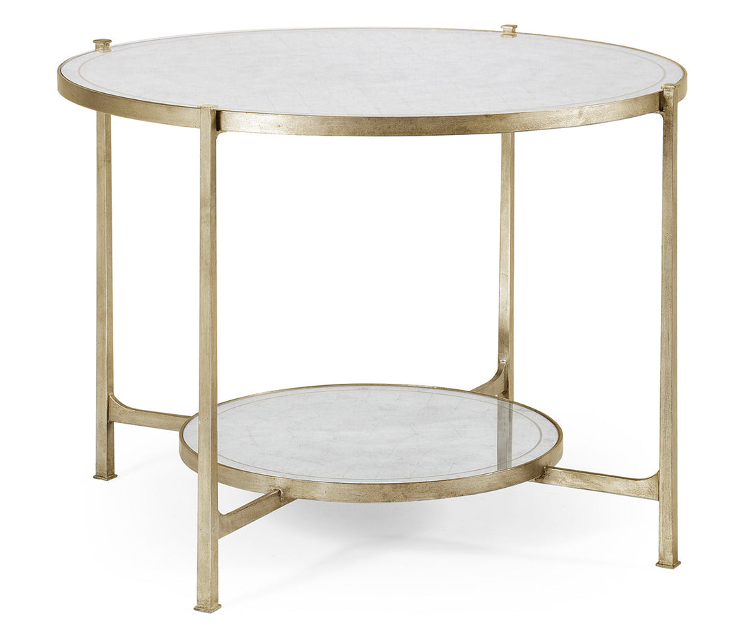 JC Modern - Luxe Collection - Églomisé & Silver Iron Centre Table