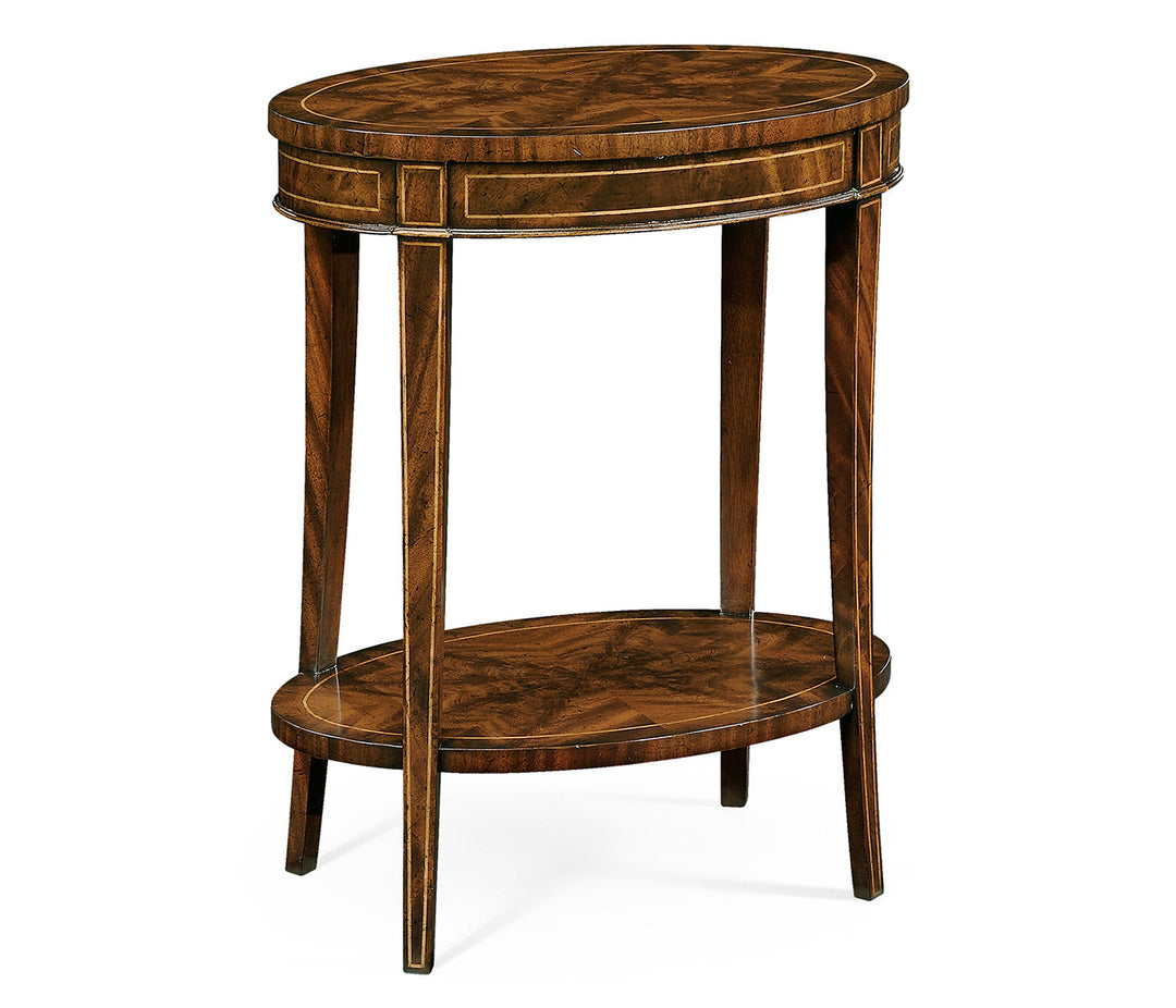 Buckingham Collection - Mahogany Oval Lamp Table