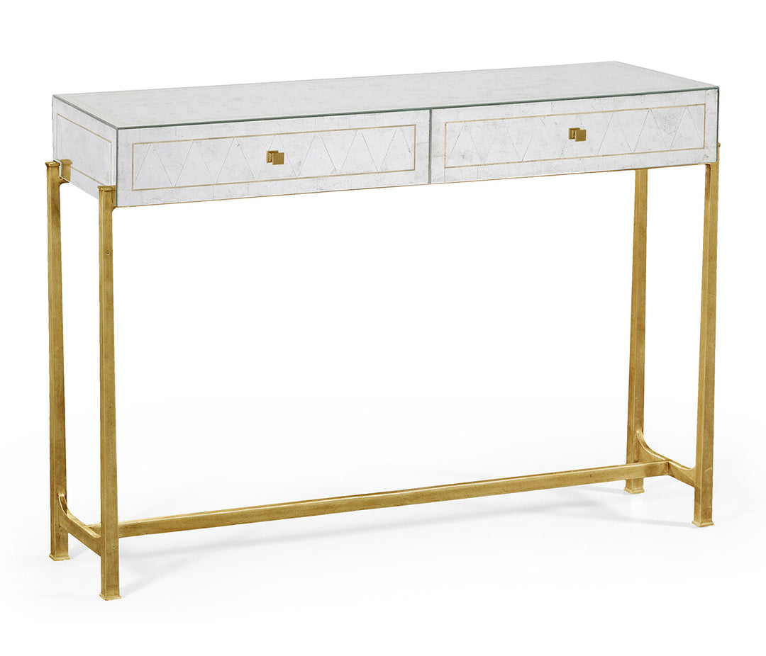 JC Modern - Luxe Collection - Églomisé & Gilded Console