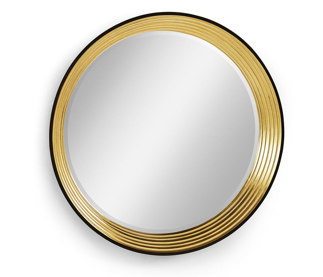 JC Modern - Luxe Collection - Contemporary Circular Recessed Gilded Mirror