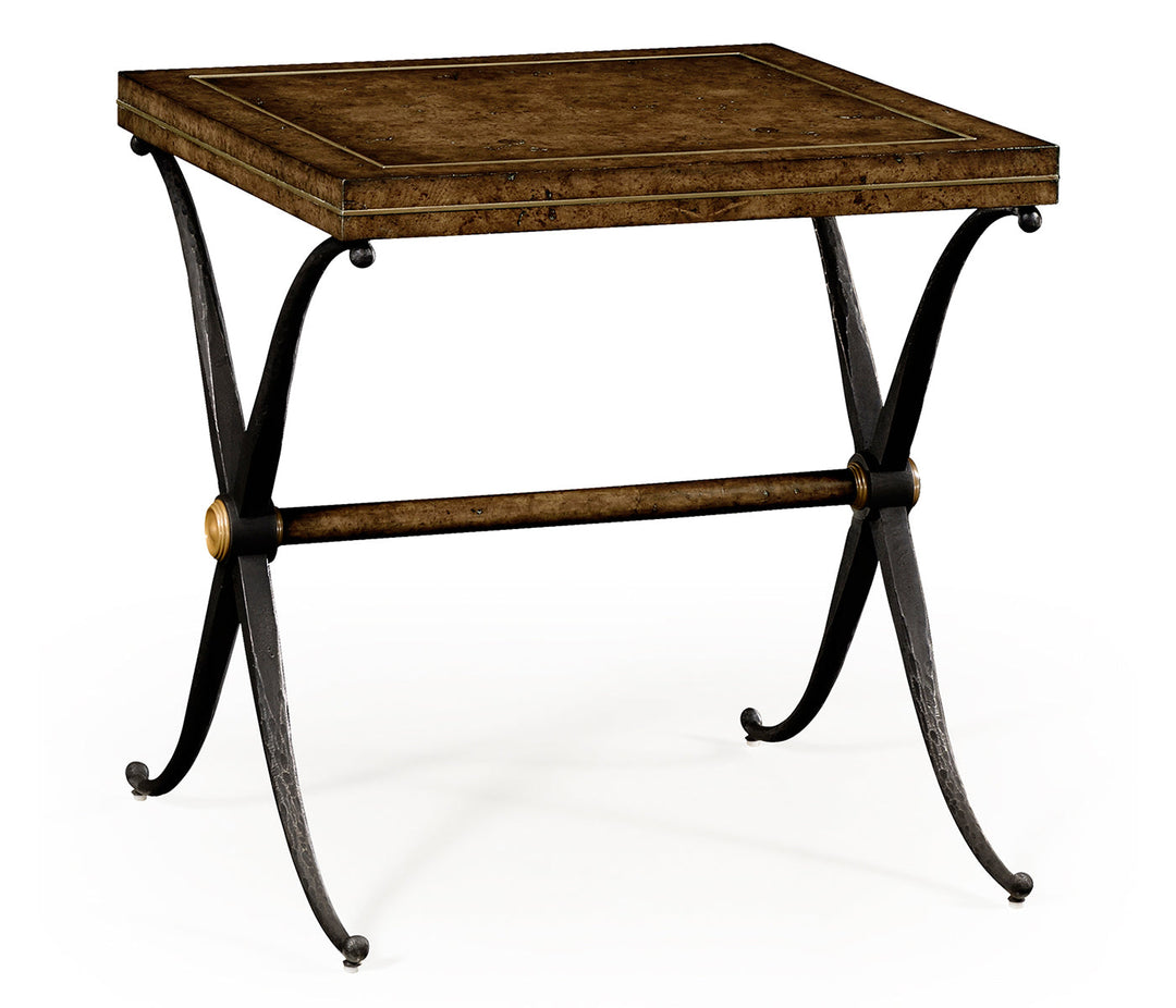 JC Edited - Anvil Collection - Large Hammered Iron Side Table