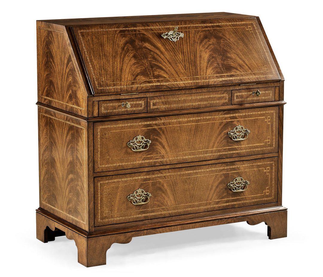 Windsor Collection - Queen Anne Fall Front Walnut Bureau