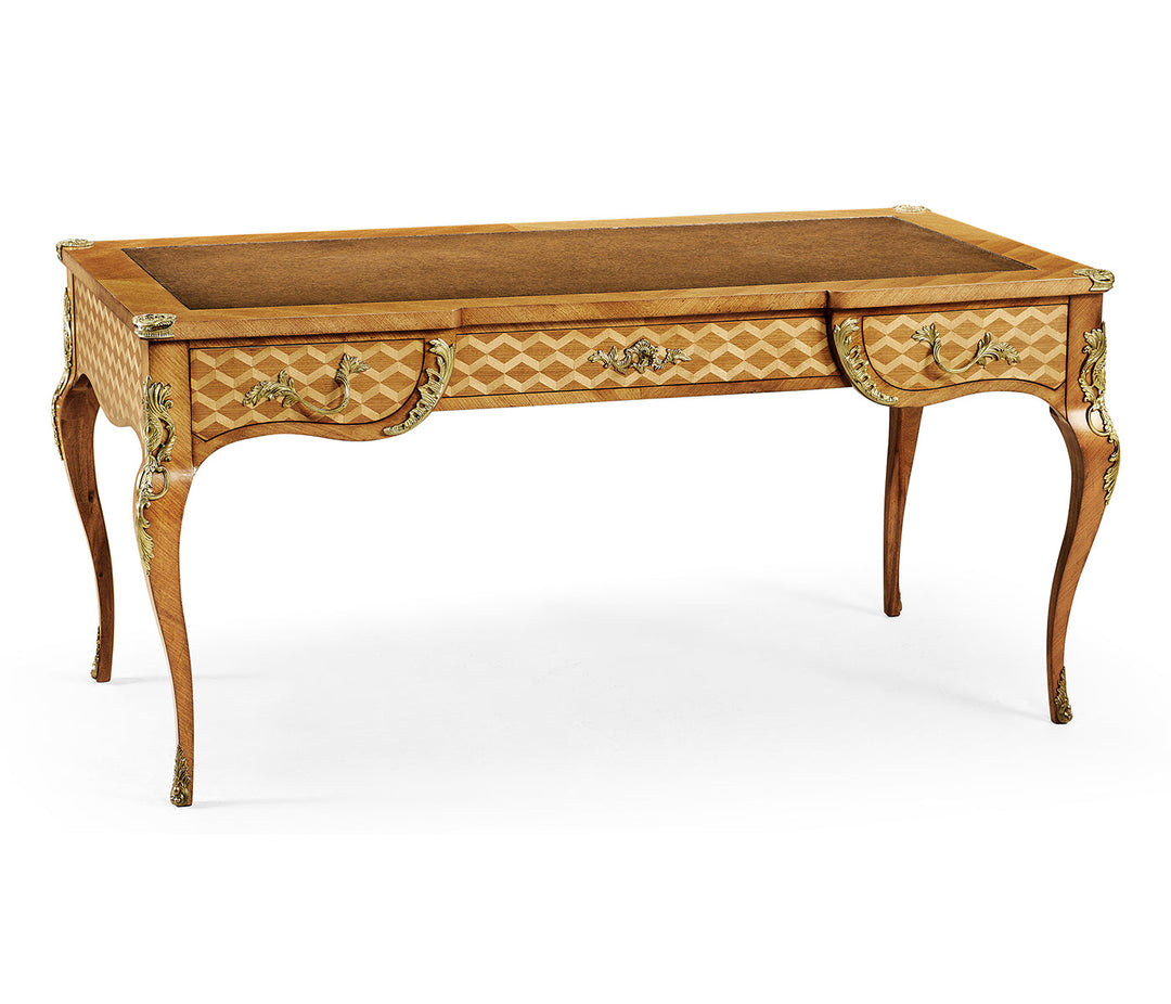 Versailles Collection - Satinwood and marquetry bureau plat