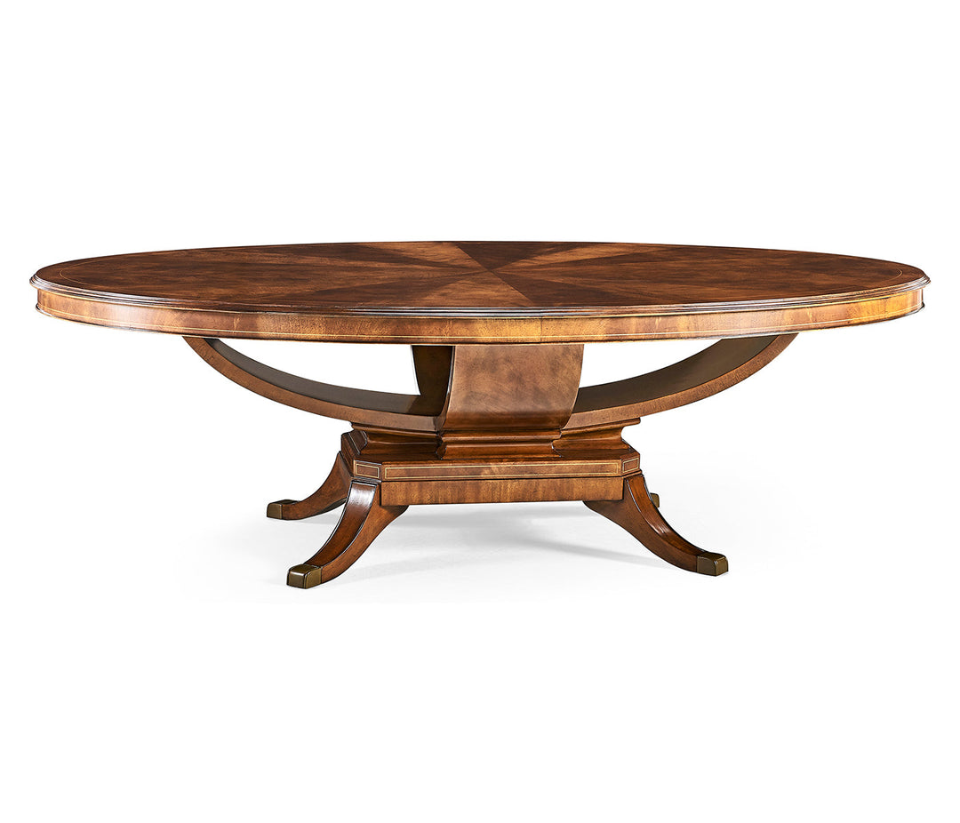 Windsor Collection - 96" Biedermeier style oval dining table