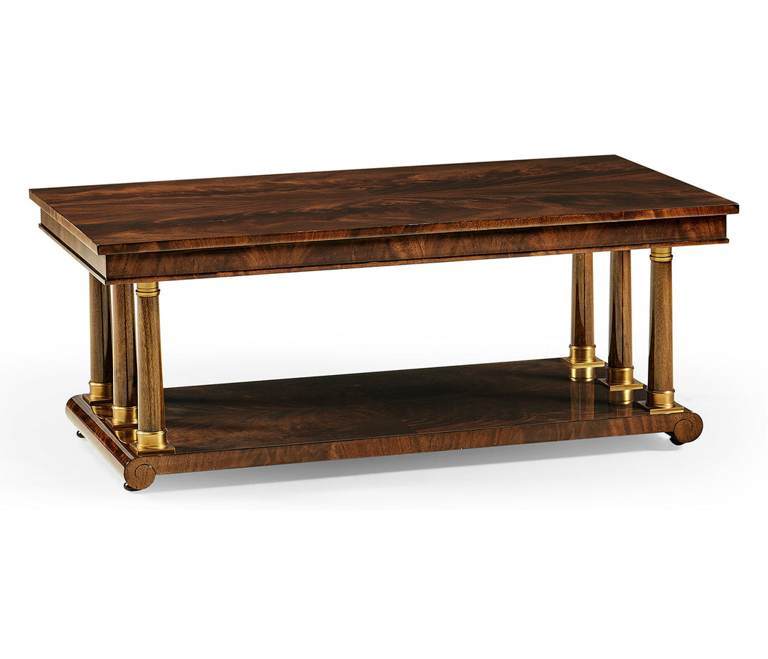 Knightsbridge Collection - Mahogany biedermeier style rectangular coffee table