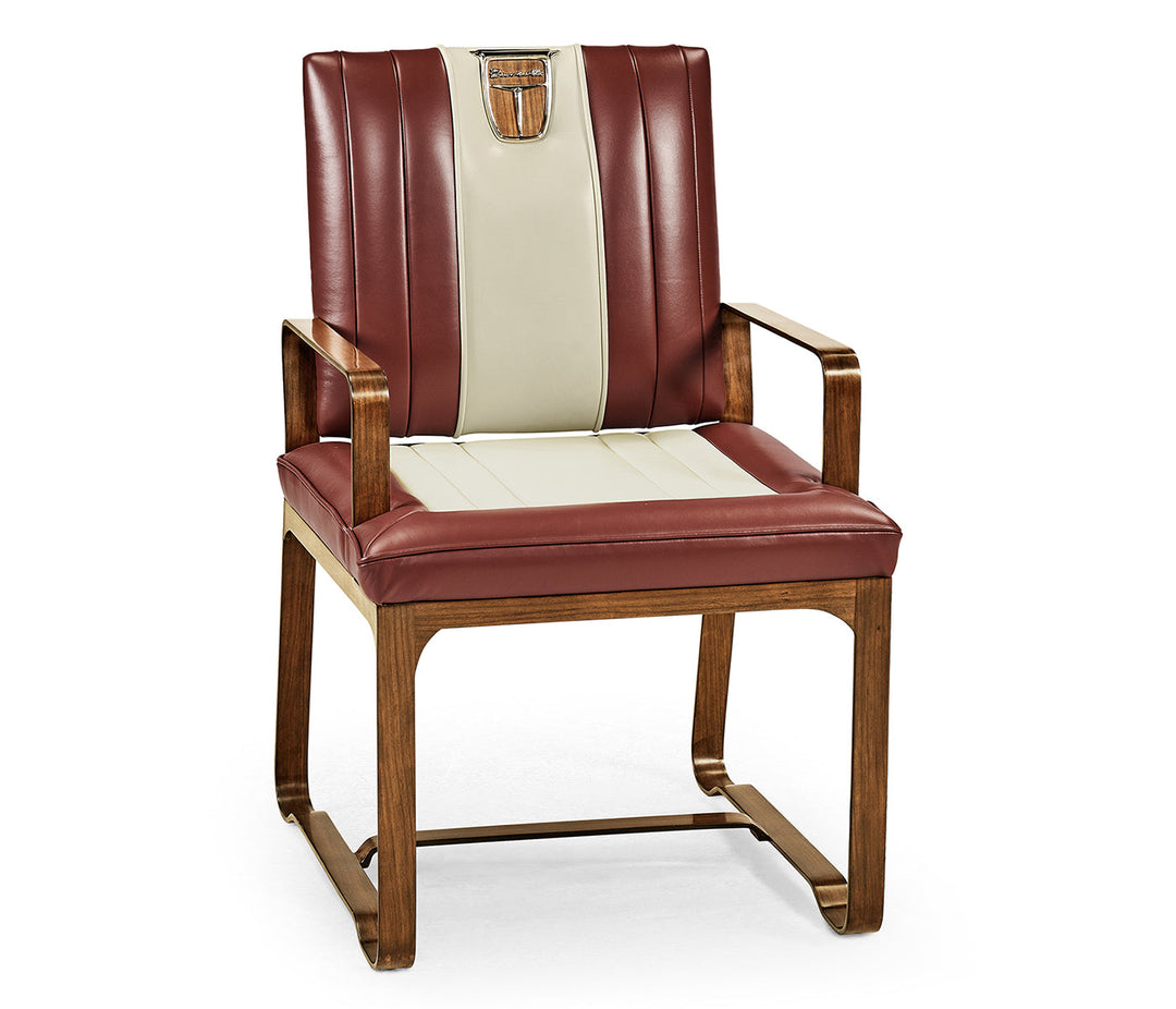 JC Modern - Detroit Collection - 50's Americana Leather Easy Chair