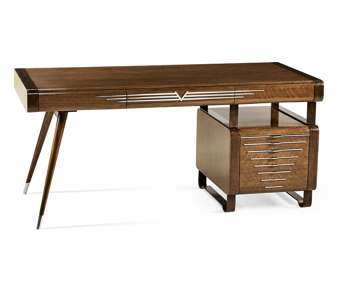 JC Modern - Detroit Collection - 50's Americana Pedestal Desk