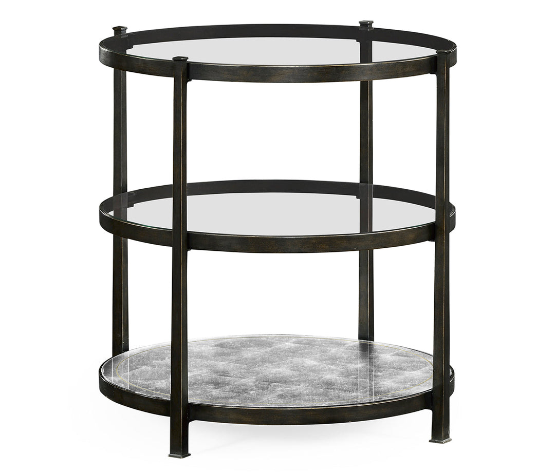 JC Modern - Luxe Collection - Distressed Bronze Three Tier Table