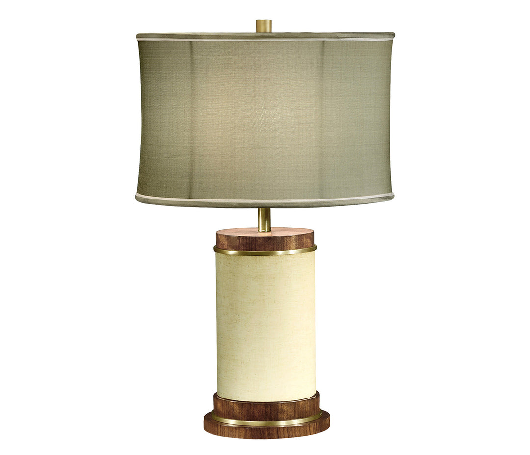 JC Modern - Cosmo Collection - Ivory Finish Hyedua Circular Table Lamp