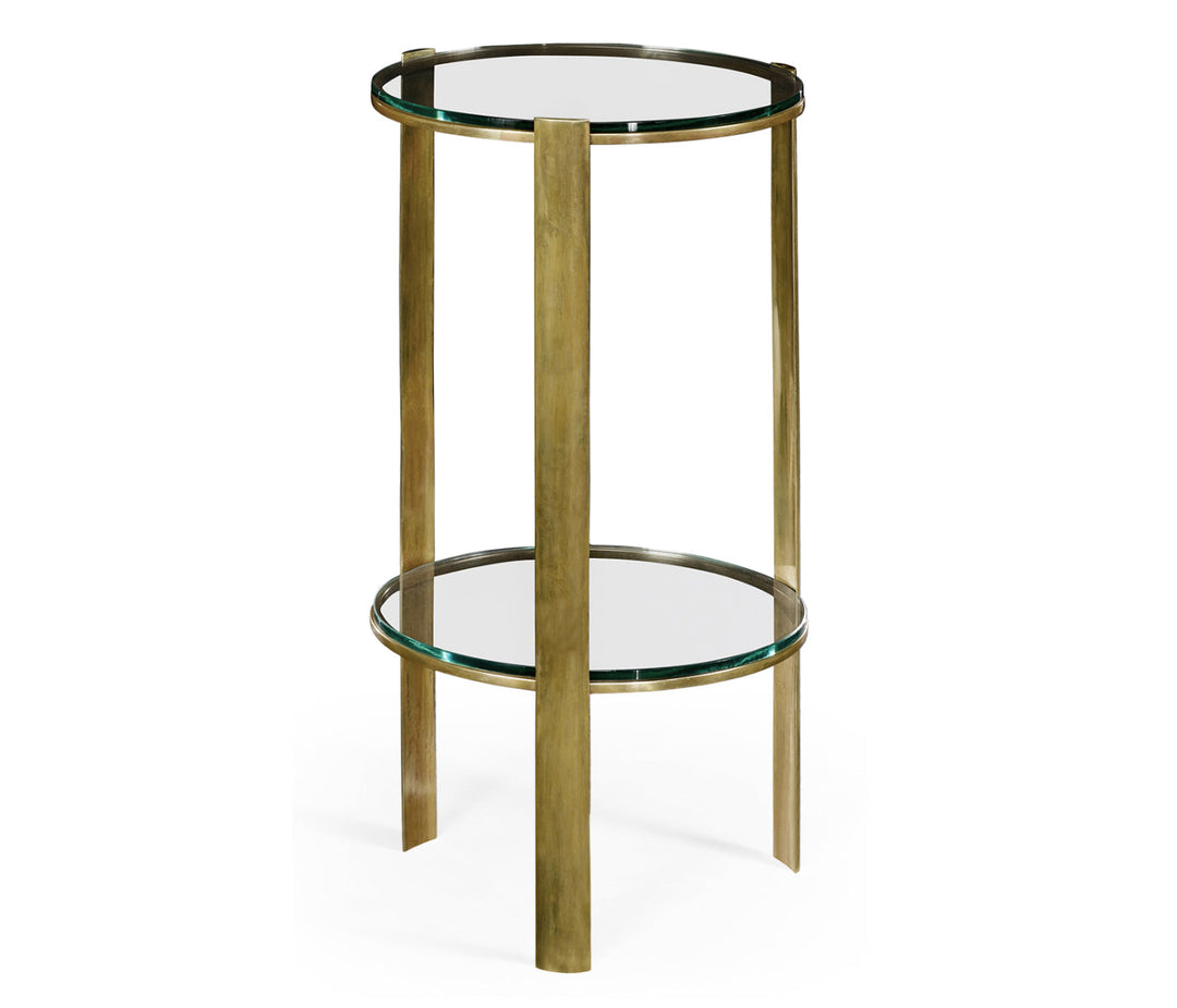 JC Modern - Cosmo Collection - Cosmo Antique Brass Drinks Table