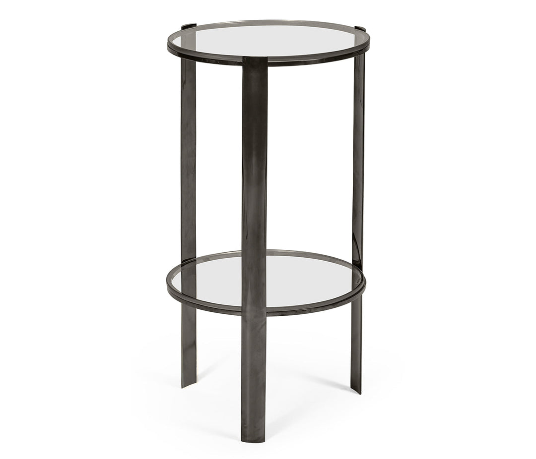 JC Modern - Gatsby Collection - Gatsby Black Nickel Drinks Table