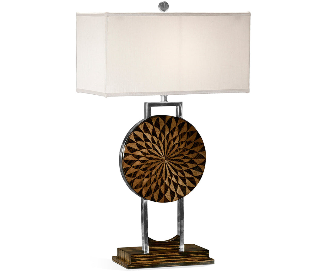 JC Modern - Metropolitan Collection - Pangolin Faux Macassar Table Lamp