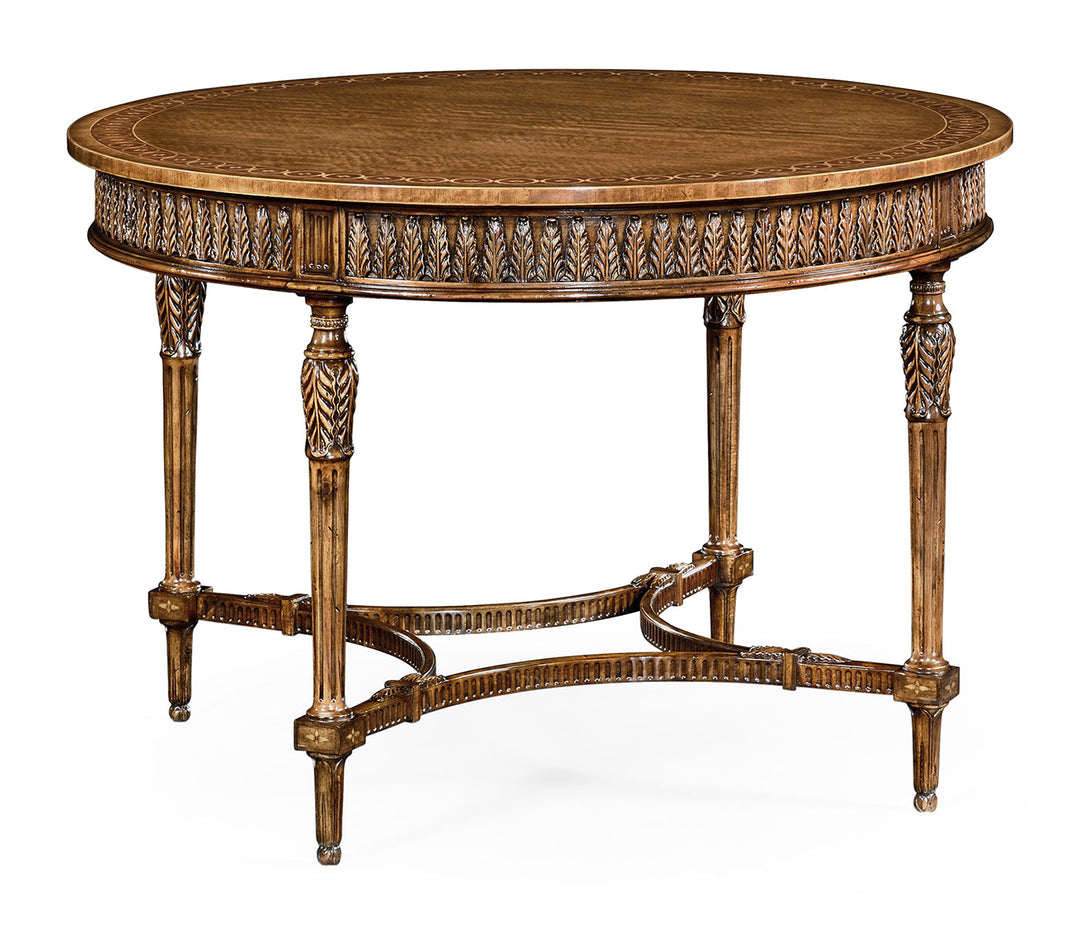 Windsor Collection - Napoleon III style circular centre table with fine inlay