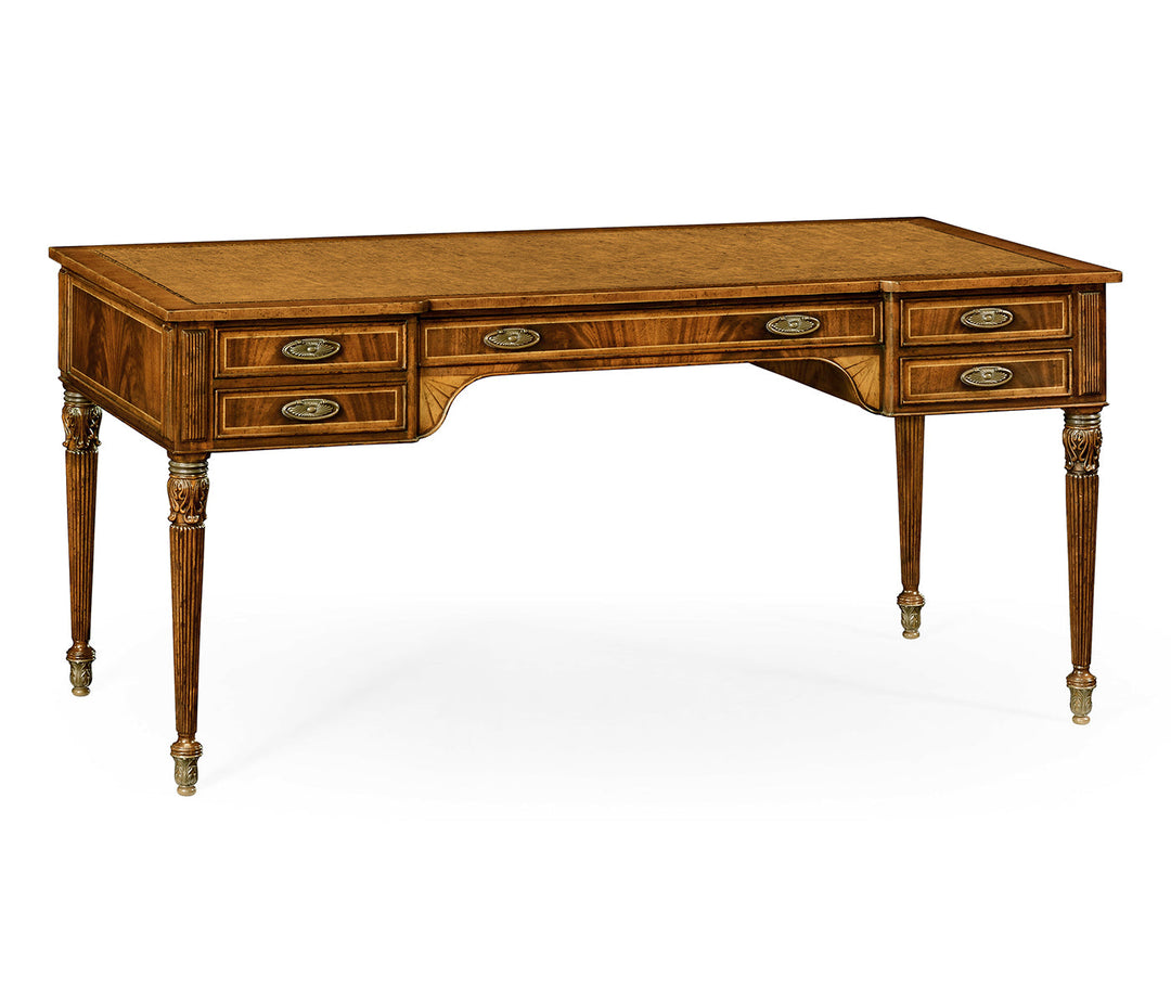 Windsor Collection - Sheraton style walnut bureau plat