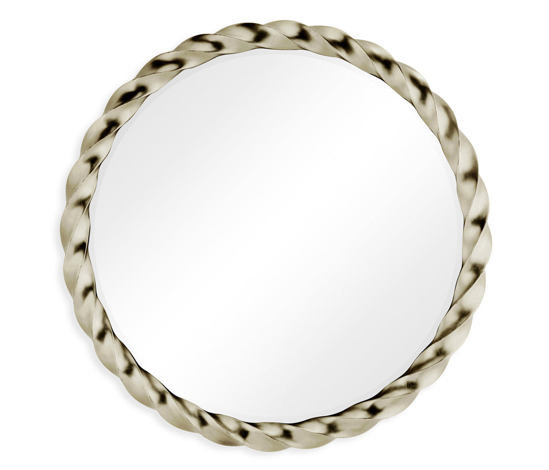 JC Modern - Twist Collection - 45'' Silver Twisted Mirror