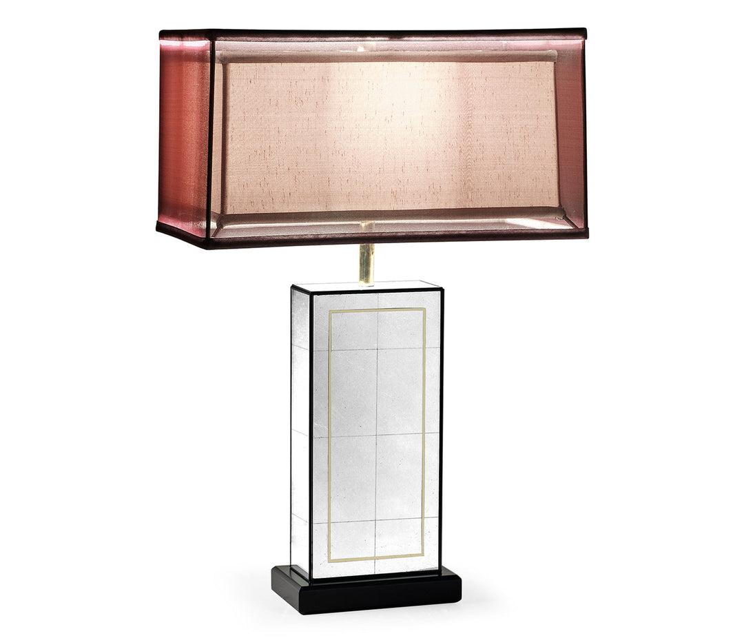 JC Modern - Luxe Collection - Rectangular Églomisé Table Lamp