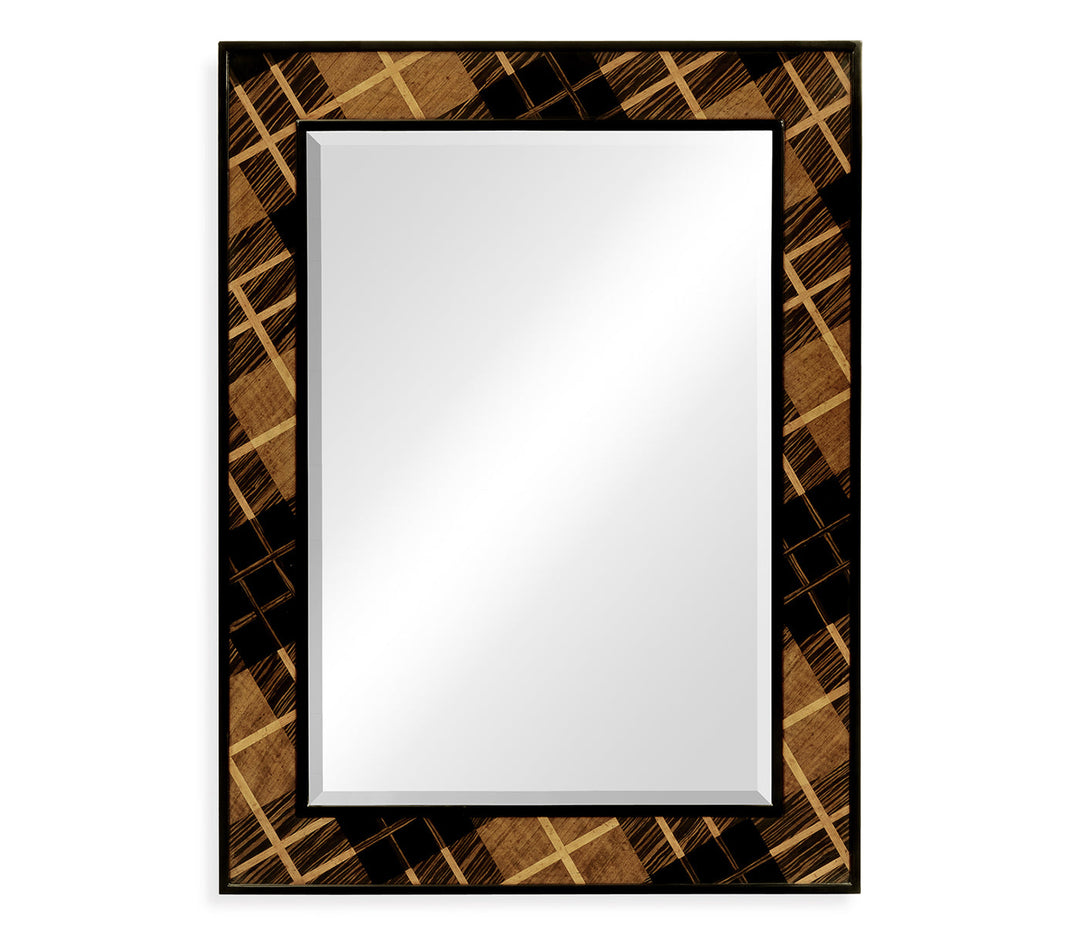 JC Modern - Alexander Julian Collection - Hand Inlaid Tartan Wall Hanging Mirror