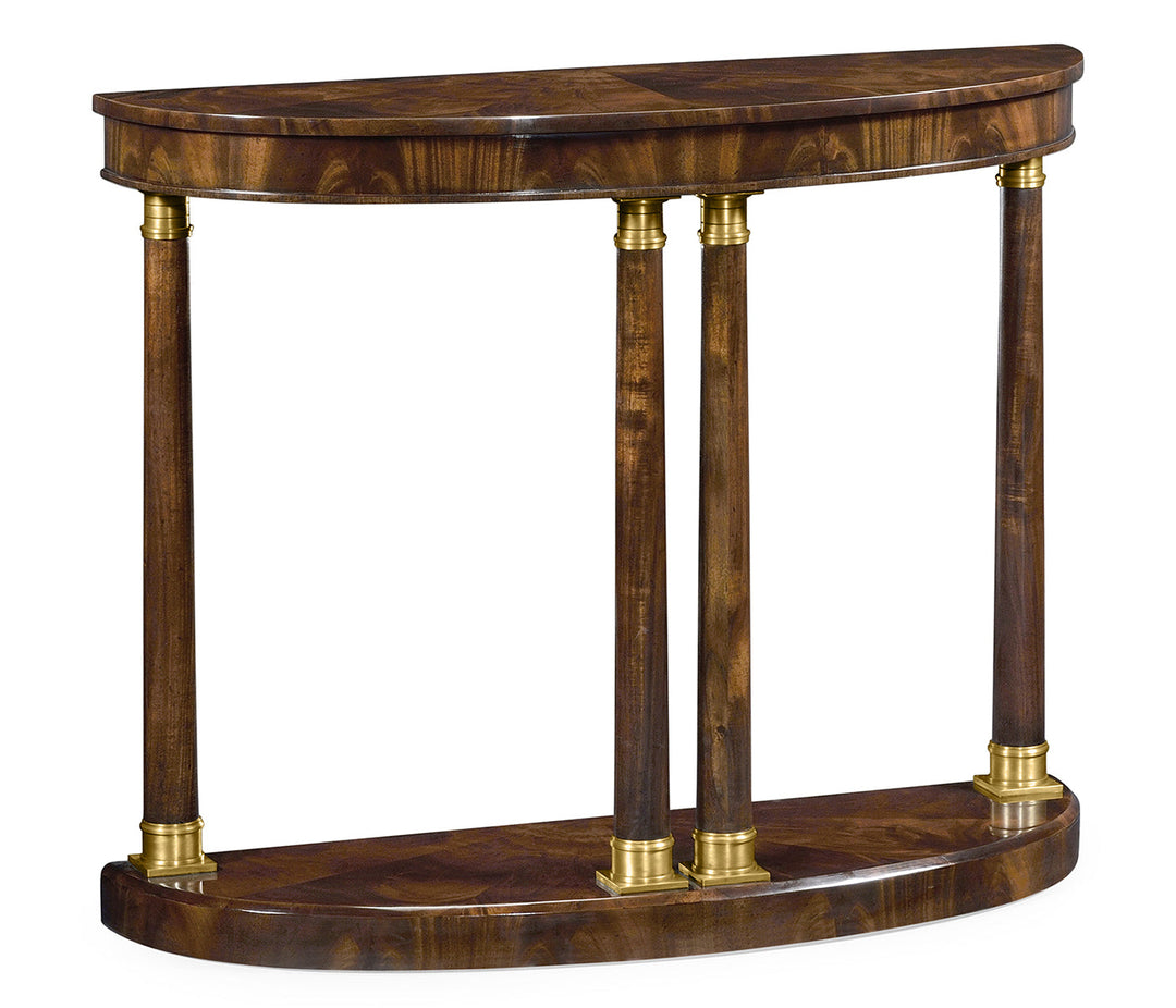 Knightsbridge Collection - Mahogany Biedermeier demilune console