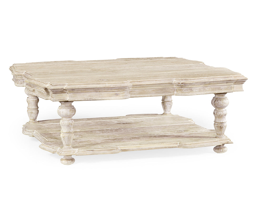 JC Edited - Artisan Collection - Square Limed Acacia Coffee Table