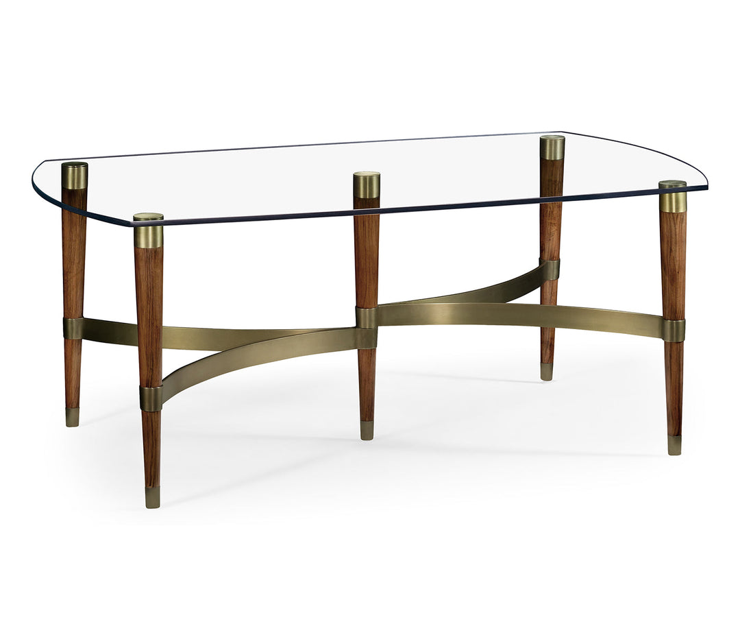 JC Modern - Cosmo Collection - Hyedua & Glass Coffee Table