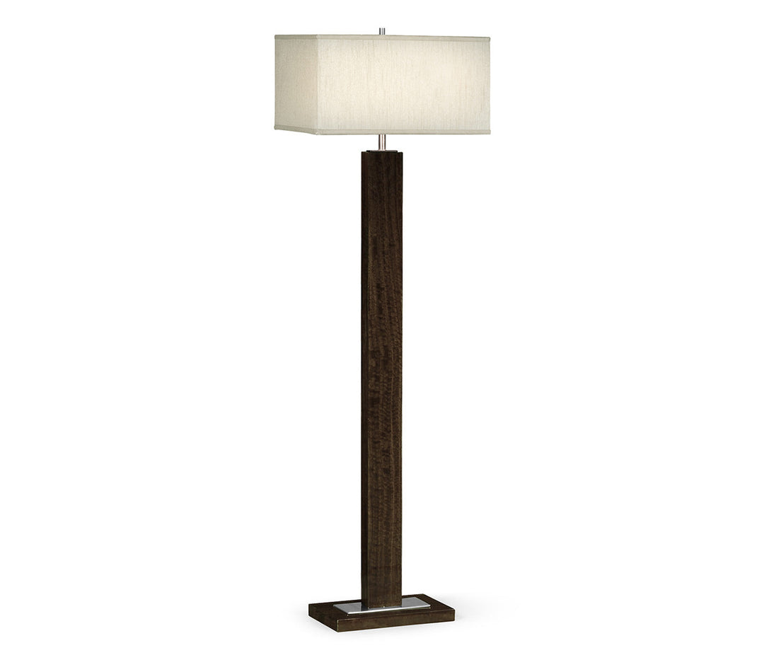 JC Modern - Belgravia Collection - Black Eucalyptus Rectangular Floor Lamp