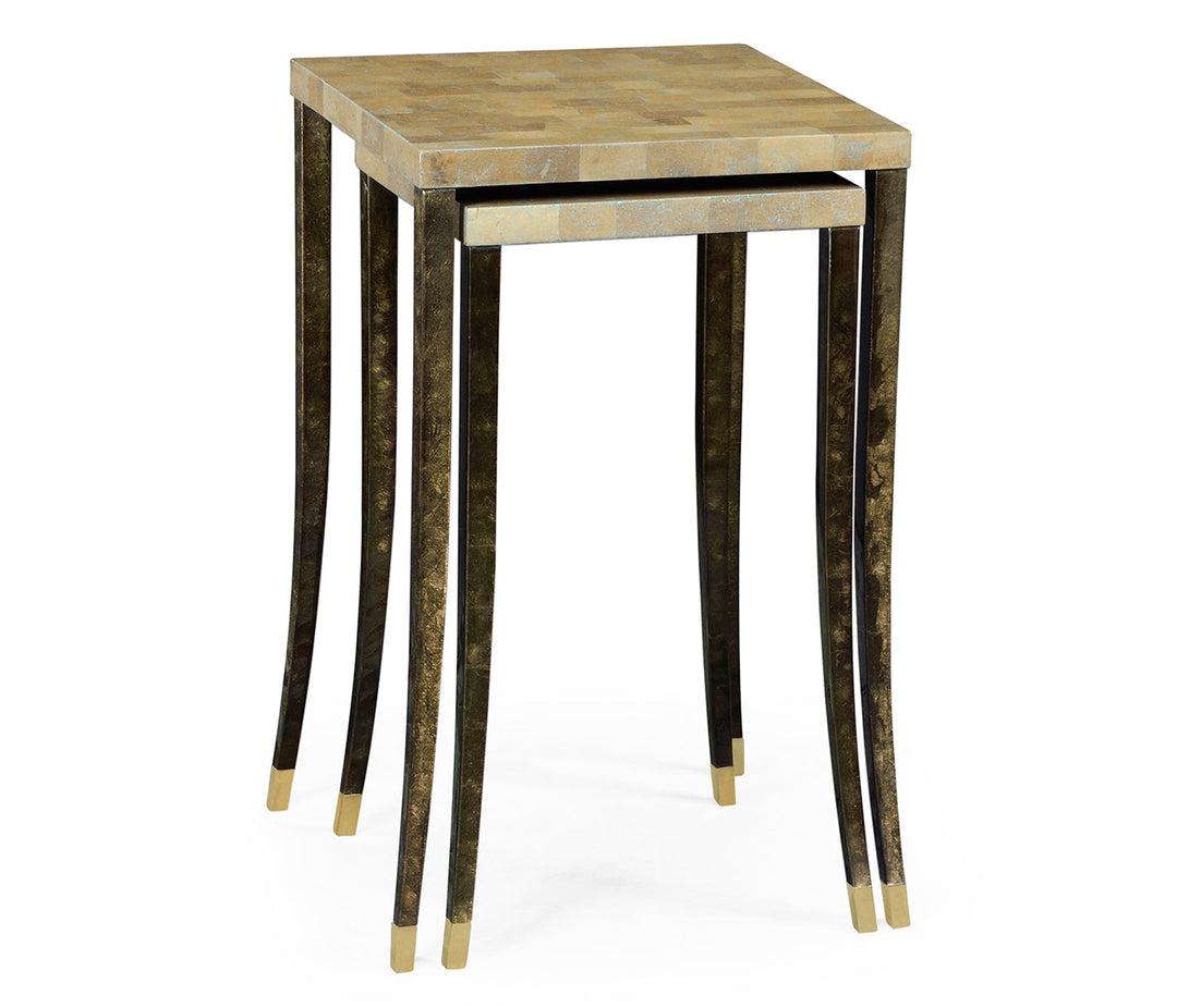 JC Modern - Indochine Collection - Natural Brick Eggshell Nesting Tables