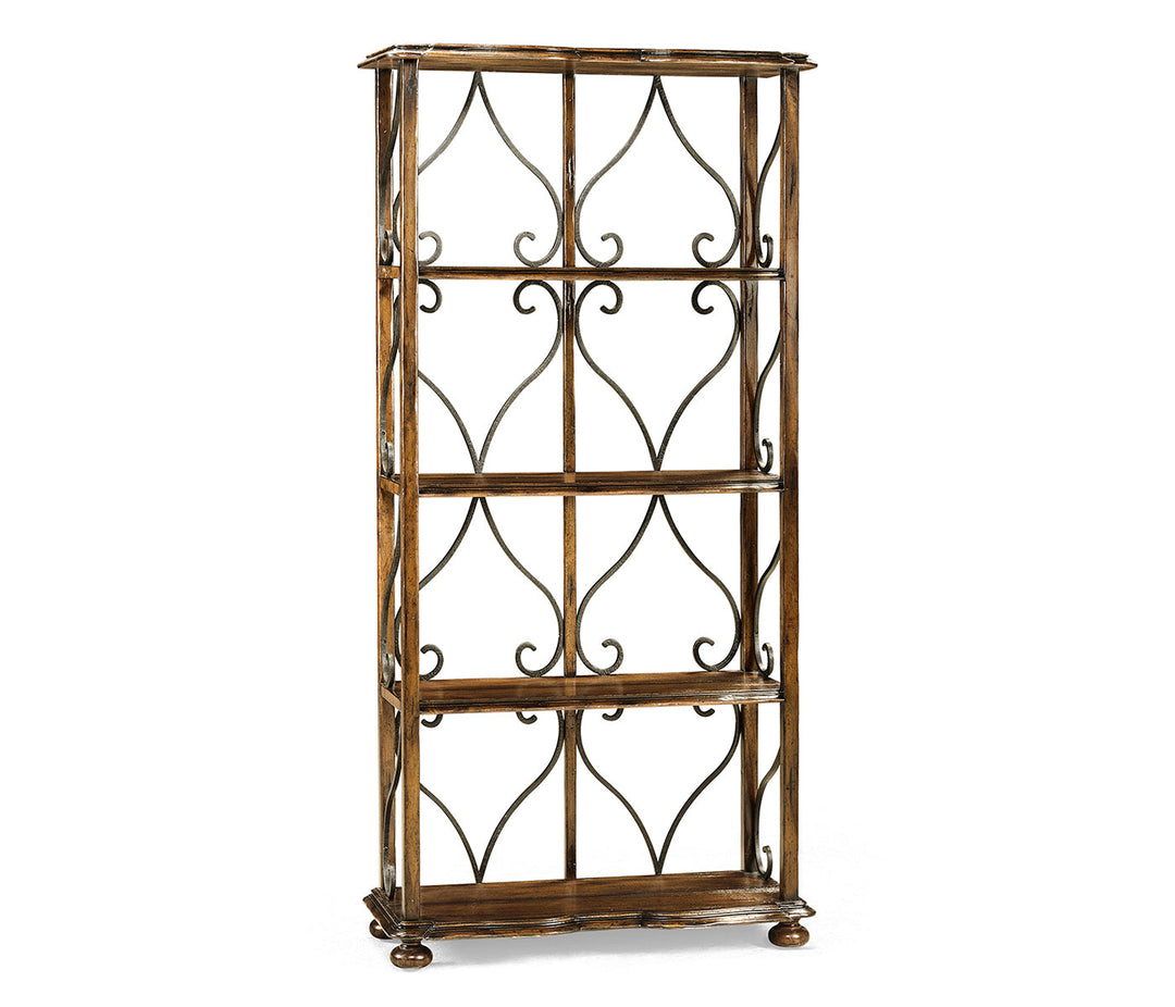 JC Edited - Artisan Collection - Four-Tier Étagère in Rustic Walnut