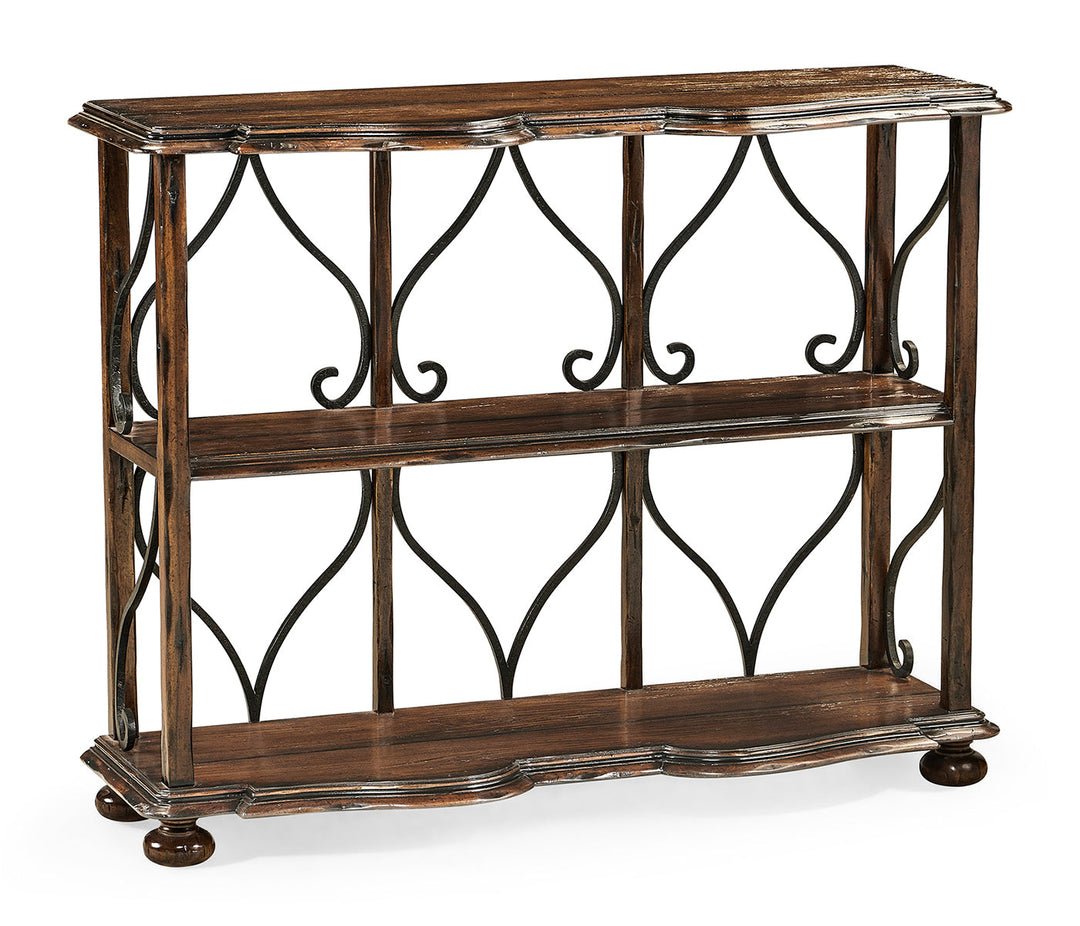 JC Edited - Artisan Collection - Two-Tier Étagère in Rustic Walnut