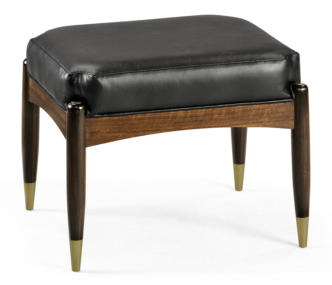 JC Modern - Cosmo Collection - Contemporary Hyedua & Ebonised Stool