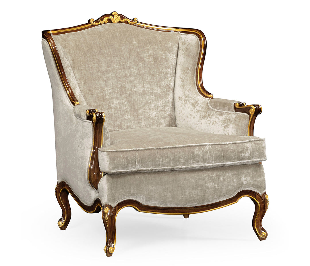 Monte Carlo Collection - Bergère Arm Chair with Gilded Carving