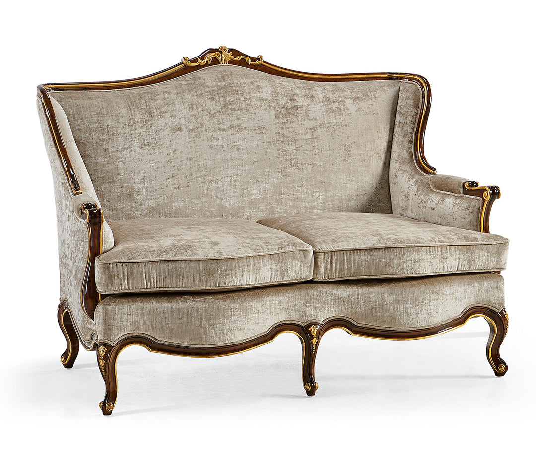 Monte Carlo Collection - Bergère Two Seater Sofa with Gilded Carving