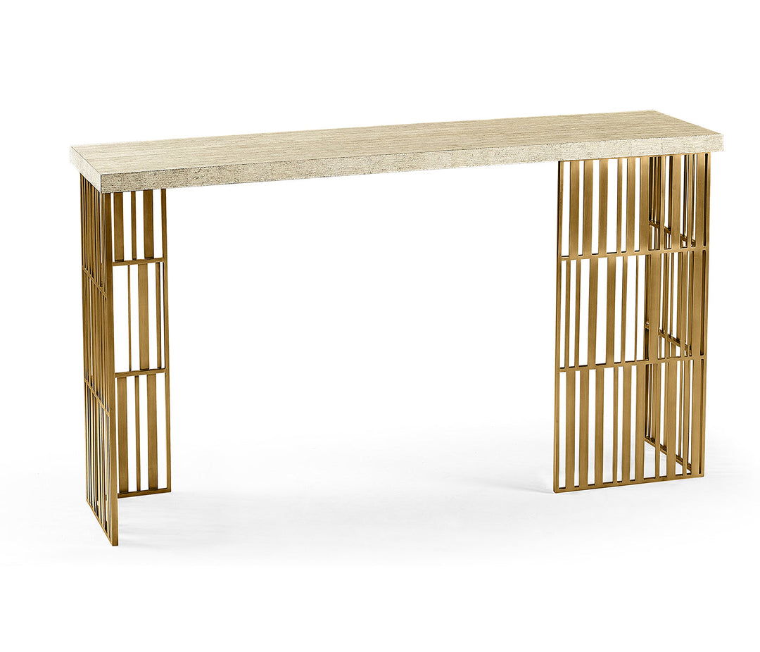 JC Modern - Langkawi Collection - Rectangular Timberwolf Eggshell Console Table