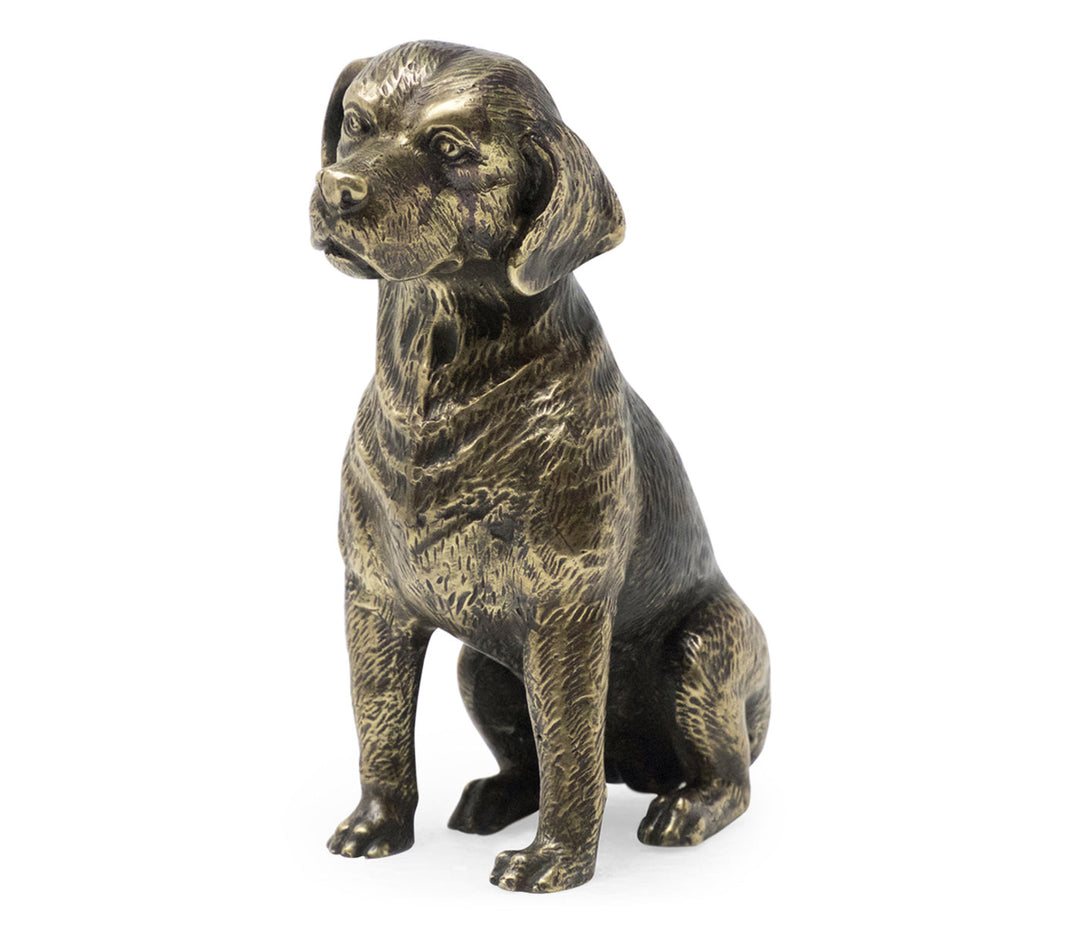 Curated Collection - Antique Dark Bronze Beagle Dog