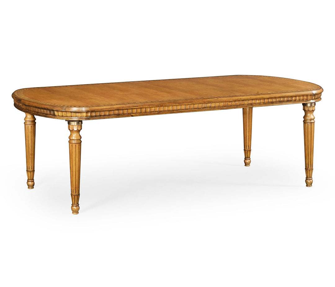 Versailles Collection - 94" rectangular dining table in satinwood finish