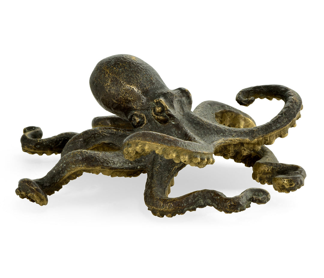 Curated Collection - Antique Dark Bronze Octopus