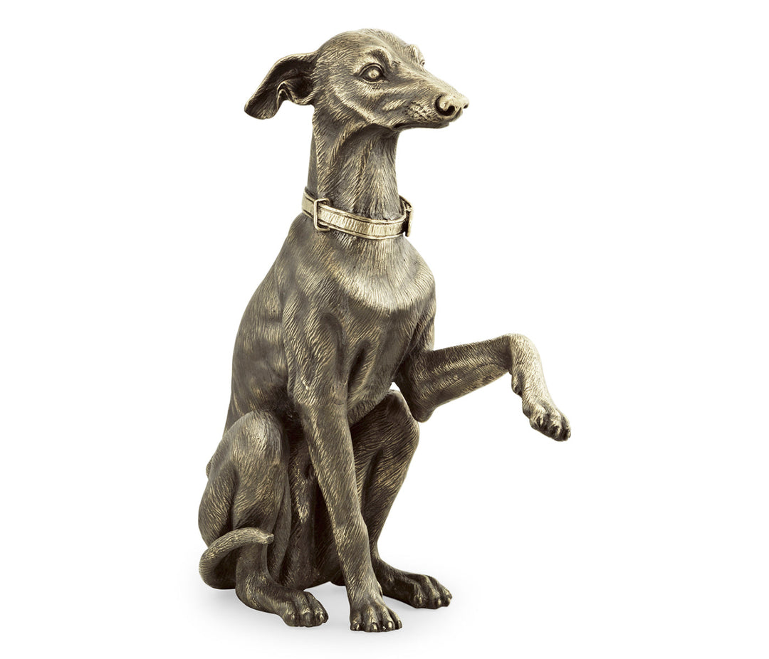 Curated Collection - Light Brass Whippet Dog