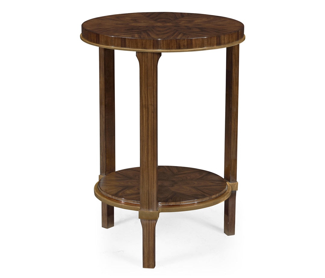 Curated Collection - Small Round Dark Santos End Table