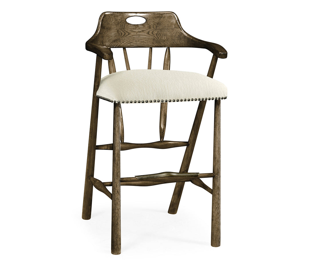 Smokers Style Dark Driftwood Bar Stool 495887-BS-DTD-F300