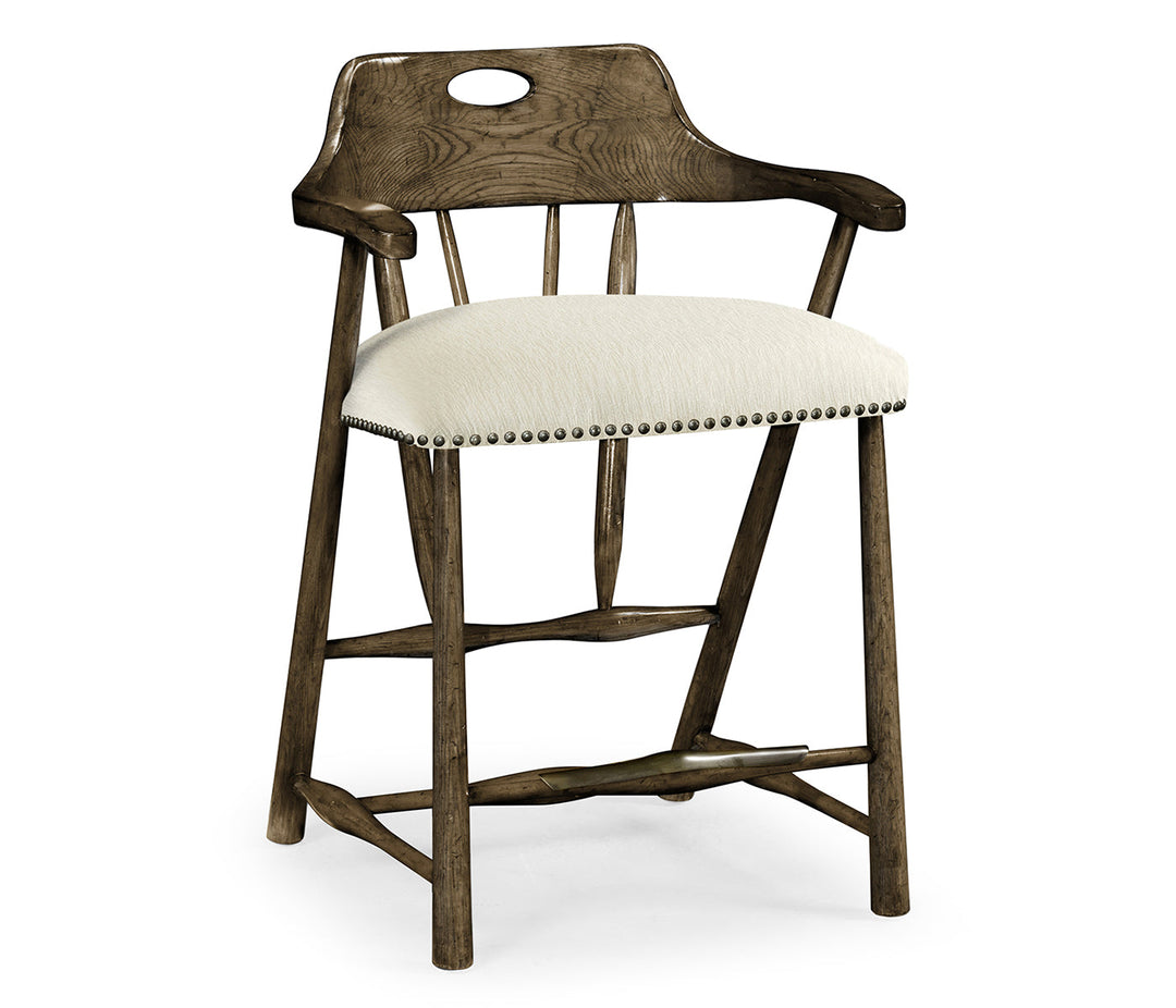 Smokers Style Dark Driftwood Counter Stool 495887-CS-DTD-F300