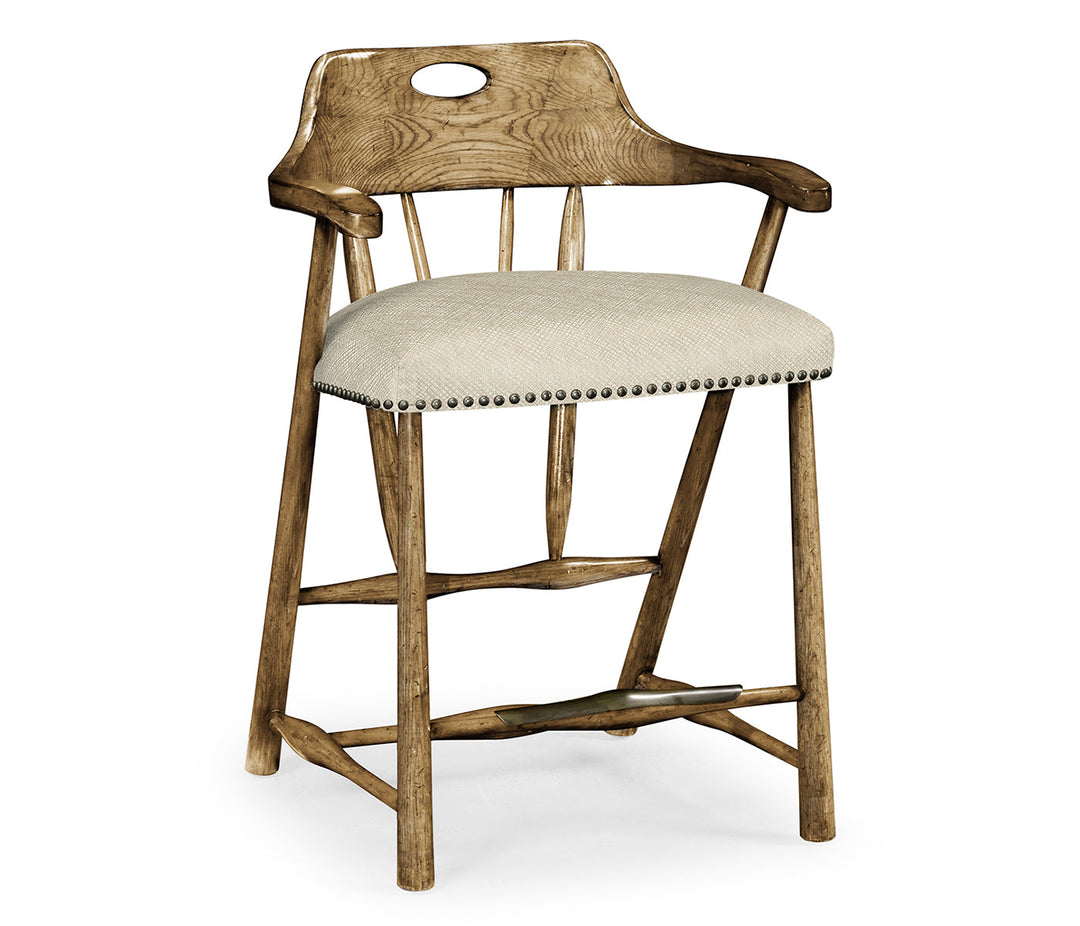 Smokers Style Medium Driftwood Counter Stool 495887-CS-DTM-F200