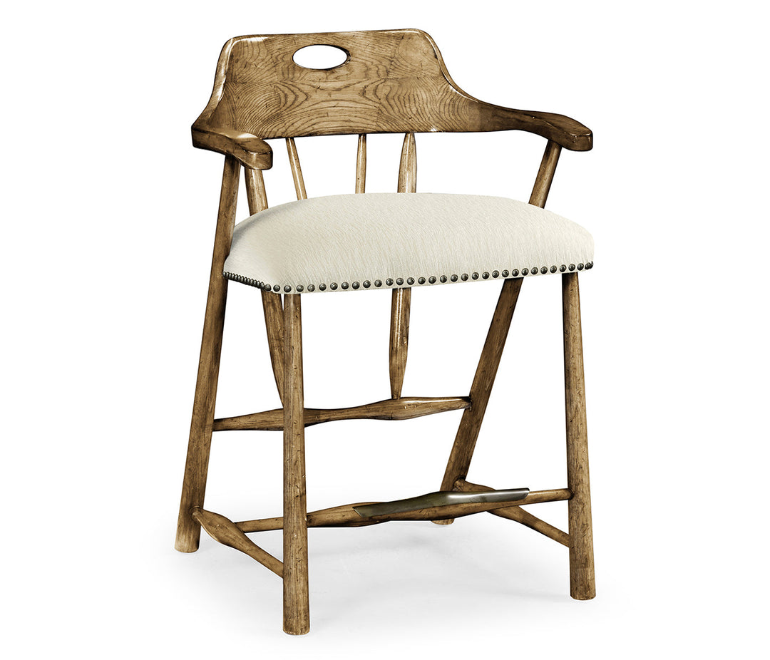 Smokers Style Medium Driftwood Counter Stool 495887-CS-DTM-F300