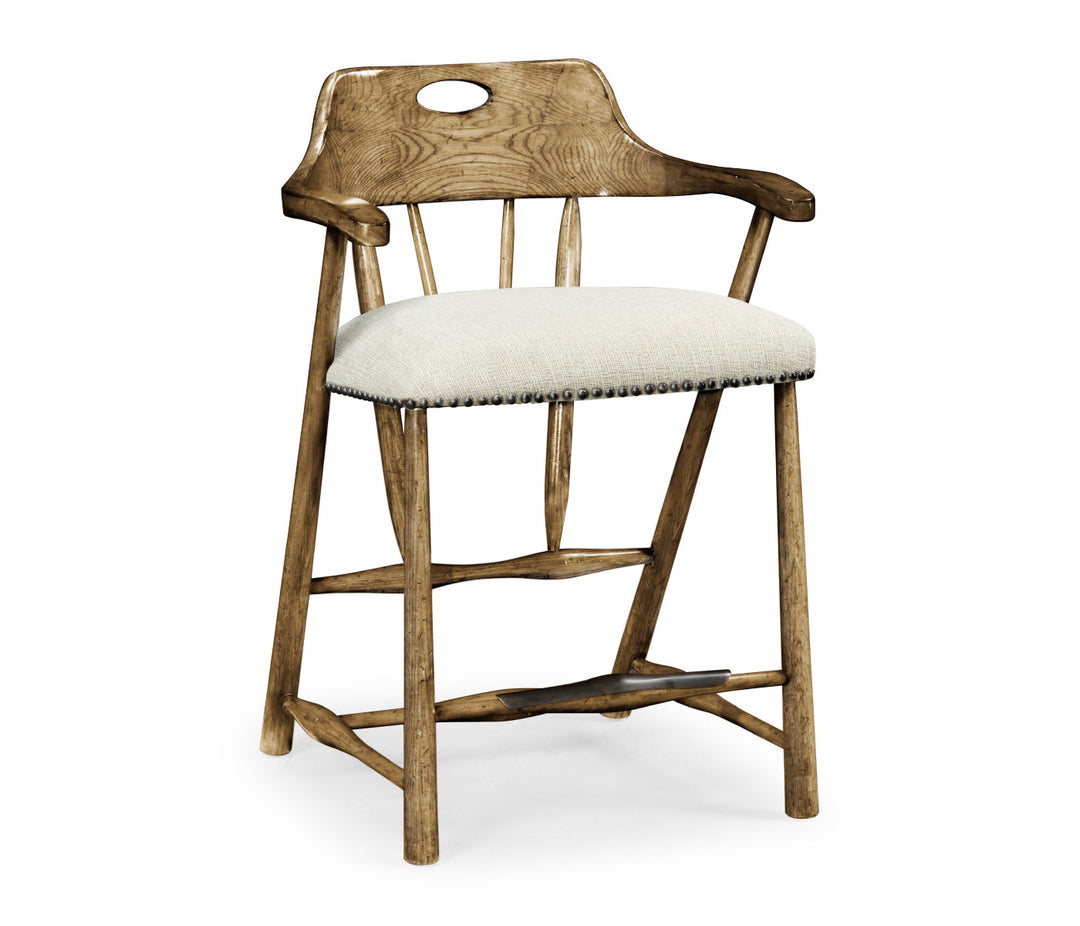 Smokers Style Medium Driftwood Counter Stool 495887-CS-DTM-F400